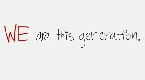 moonlightao:jajakuroneko:  excuseyoukyofu:  “The Me Generation,” as our predecessors call it, is the generation that cares about nothing but ourselves, which is wrong, because we have life so much easier.  “But young people these days