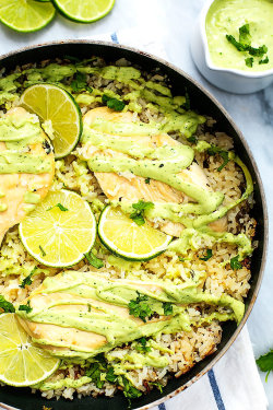 do-not-touch-my-food:    One Pot Cilantro Lime Chicken &amp; Rice  