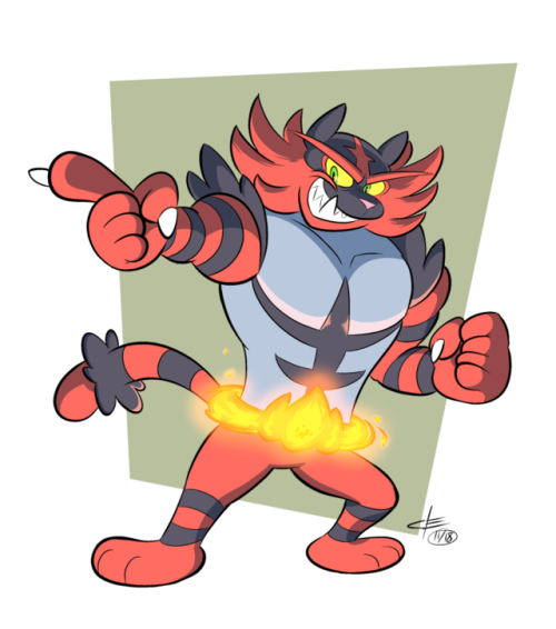 engletoon:Incineroar for a Smash Bros. Ultimate collab.