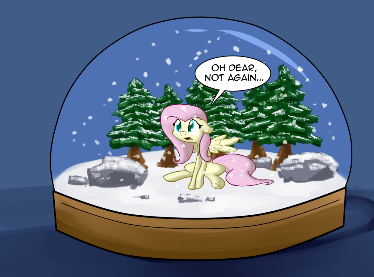 whatisapokemon:  Day 3 - Draw a pony in the snow/Draw a pony bundled up! Who remembers