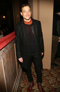 Cultivated-Arrogance-Blog:  On Thursday 2/19, Rami Malek Went Out To Support Forest