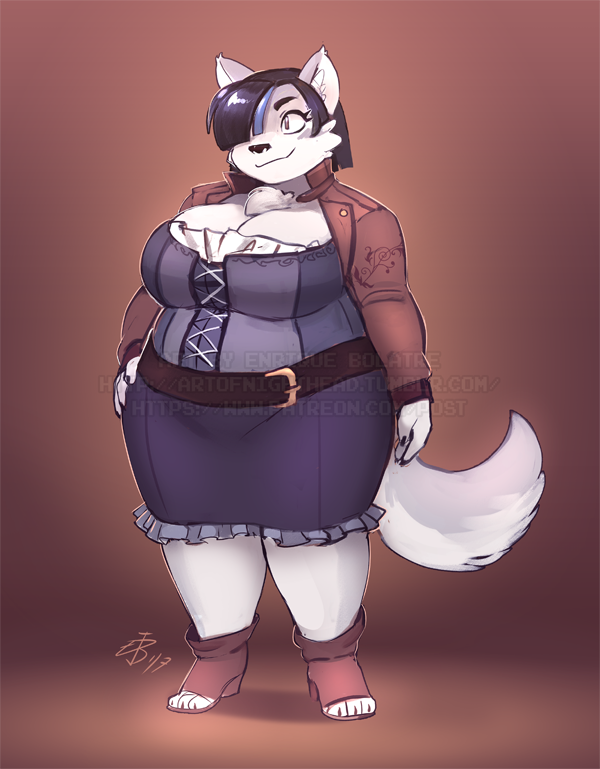 artofnighthead:  Patreon Reward for Soulkat, character design of a character from