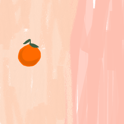 lazybonesillustrations:  Tangerine, drawn with Microsoft Paint By Miranda Lorikeet // Shop Prints Here! 