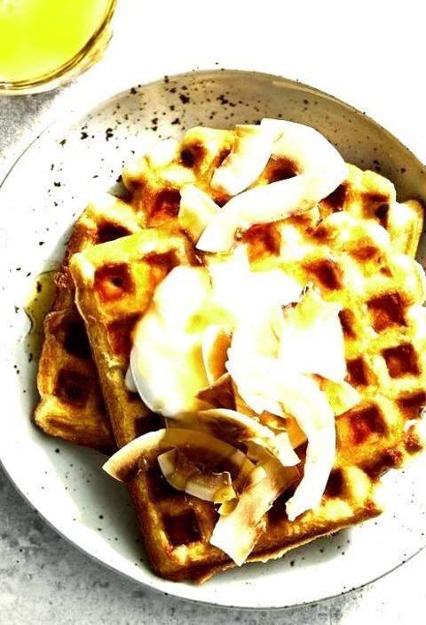 Waffle - Coconut Crunch Healthier Whole-Grain Waffles