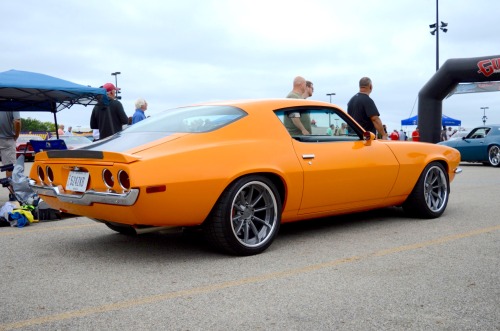 Because orange is the new black. Scott Hrabcak’s pro-touring 1970 Chevrolet Camaro is powered by an 