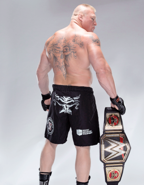 brayswyatts:  brock lesnar + wwe world heavyweight championship