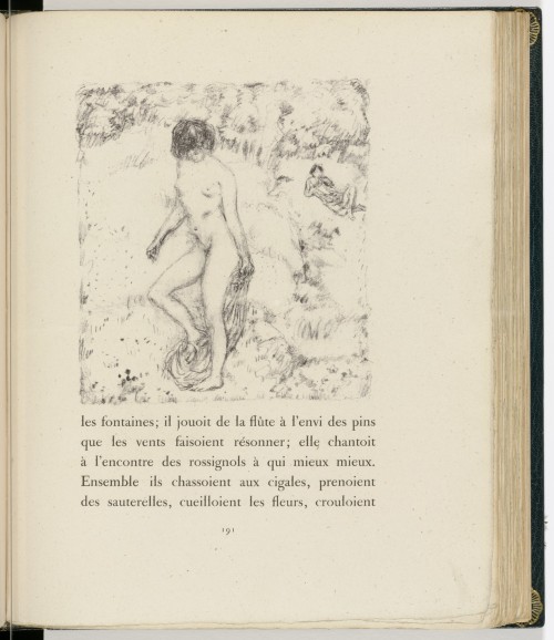 In-text plate (page 191) from Daphnis et Chloé, Pierre Bonnard, 1902, MoMA: Drawings and PrintsThe L
