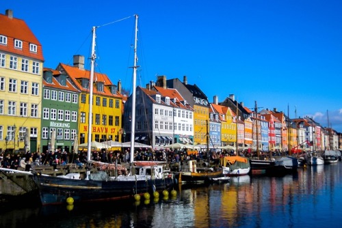 nyhavn, copenhagen, denmark