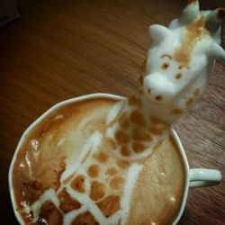 mjepino:  thecakebar:  Amazing 3D Latte Art