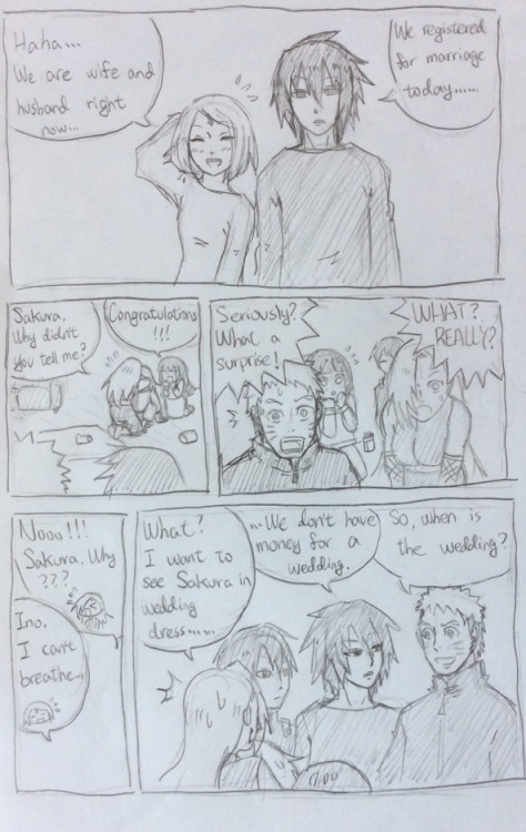 synthiachen1995:  synthiachen1995:  I tried to draw another kind of comic, but it was… So hard to draw only by pencil? I would like to draw more in this style in the future, but it really takes long time. Improve+ing!!!  what Sakura missed…(///_///)