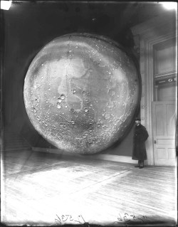 historicaltimes:Model of the Moon, Field Columbian Museum, Chicago c.1894 via reddit