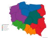 First Level NUTS of Poland.
[[MORE]]Polish administrative divisions as organised by the Nomenclature d'Unités Territoriales Statistiques (NUTS), a geocode standard used to organise the administrative divisions of EU member states for statistics...