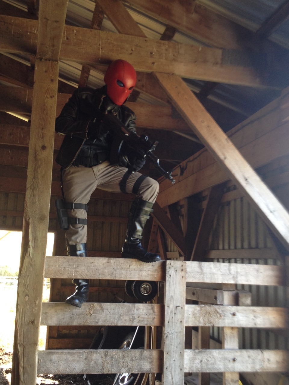 rockman89:  Evolution of the Jason Todd/Red Hood costume for the webseries. 
