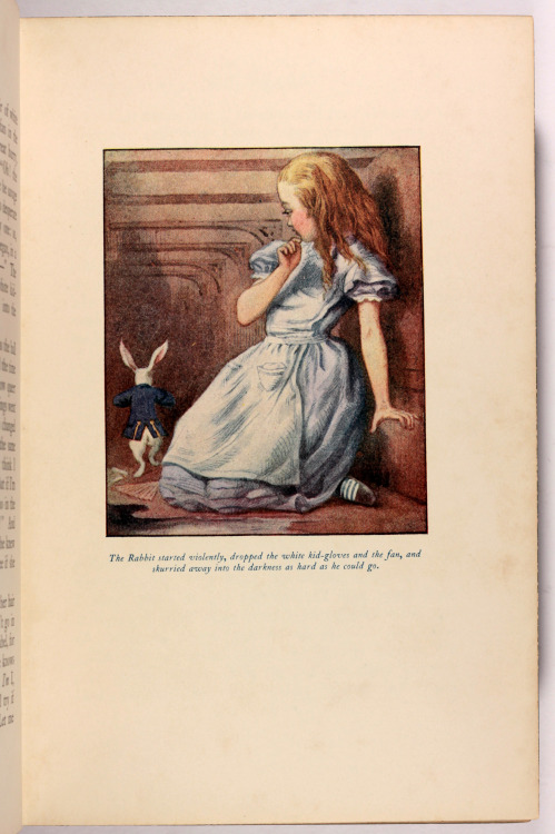 michaelmoonsbookshop:  Superb Illustrated Edition of Alice’s Adventures in Wonderland and Through the looking glass and what Alice found there This edition published in 1911 is the first time John Tenniel’s legendary illustrations were printed in