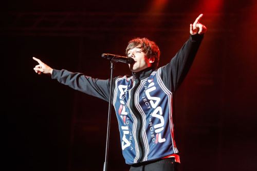 Louis on stage in Lima, Peru - 1/6