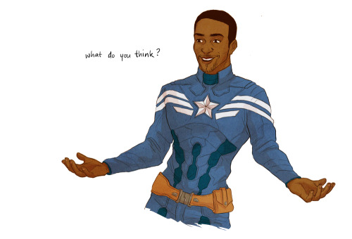 illustratedkate:I don’t know if i’m more excited for Sam Wilson being Cap or for Anthony Mackie bein