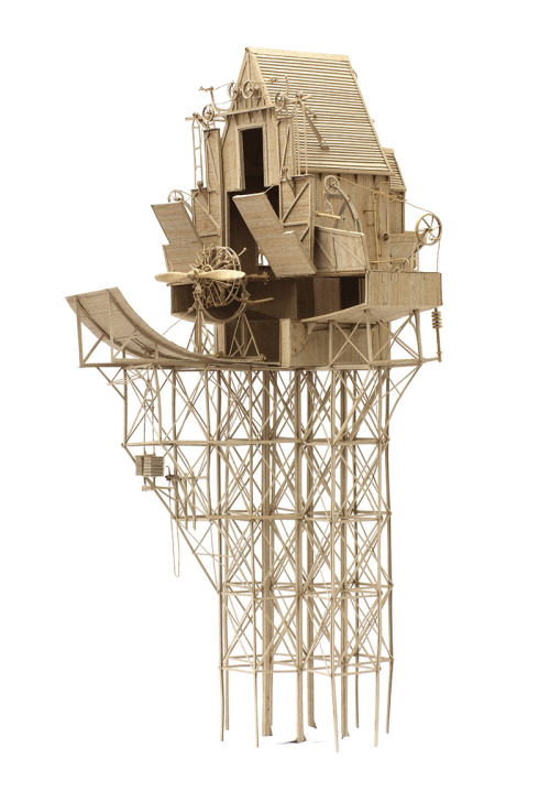 crossconnectmag:  Daniel Agdag Pushes the Limits and Engineers Cardboard into DreamsAustralian cardboard engineer Daniel Agdag creates mouse sized mythical machines out of cardboard and other lightweight materials.  These machines are so complex and