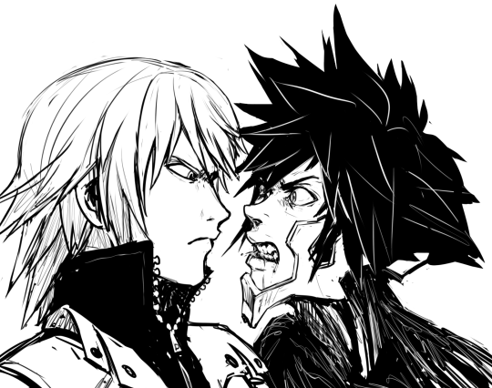 sheenaduquette:  vainvanitas:   //Riku is 100000% unimpressed, unintimidated, and so done with this darkness shit, Vanitas.  //not an ask but Vanitas’s face started out as a response to an ask that turned into more things for the next comic and I felt