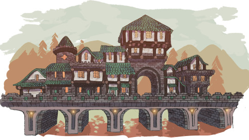 It's Not As Nicely Rendered As My Other Minecraft Drawings, But Here's My Latest Build! It's Nestled