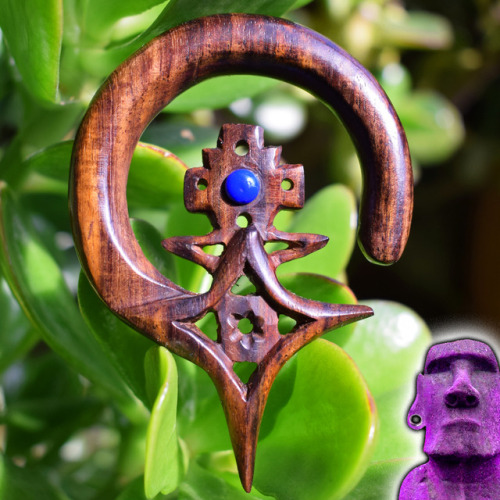 arka-shop: Our good friend Marci (@dread-pixie) wearing our hand carved wooden Taureg hoops for 10mm