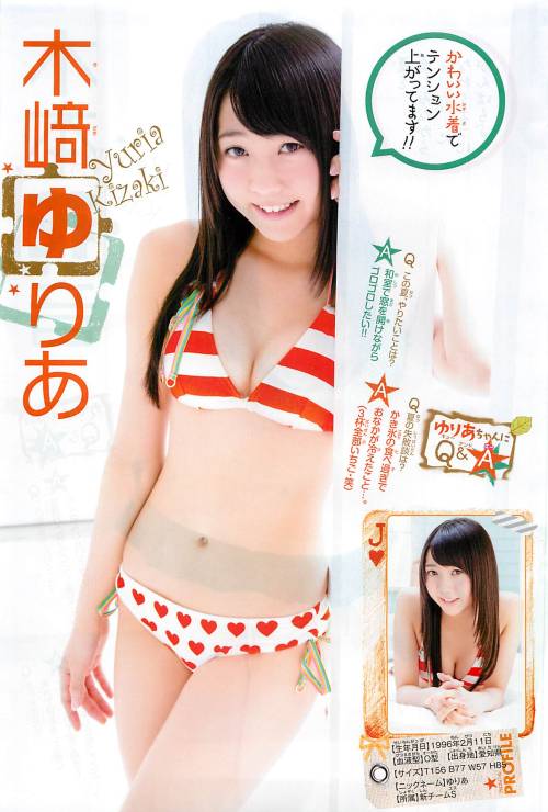 girls48:  Shonen Champion 2013 No.26 [Matsui Rena, Kizaki Yuria & Kimoto Kanon] So, it’s here, the Rena-Yuria-Kanon magazine is here~