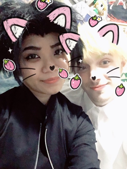 A gross misuse of cute filters.[ Akira: @traxicat | Ryo: @joshhanlonpk ]