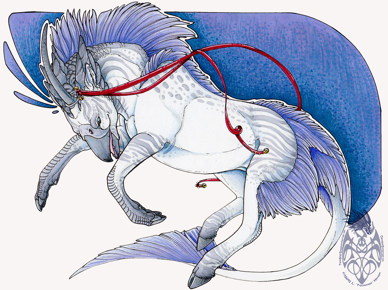Winters Greeting - by Taesolieroy A kirin hippogryph creature that is pretty awesome!