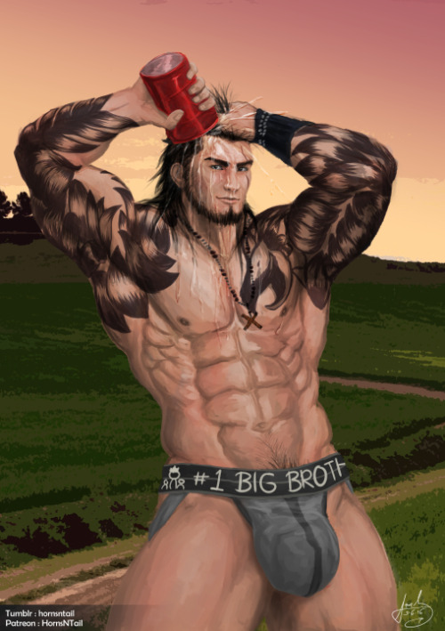 hornsntail:  [Fan] Gladiolus - Who’s Your #1 Big Bro?Do I gladiate you enough peeps?Gladiolus Amicitia © Final Fantasy XV———http://hornstail.tumblr.comLarge size / support me at my Patreon