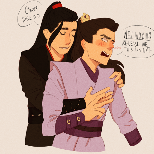 shes-got-help:Jiang Cheng doesn’t know how to handle affection because he’s never gotten any but I p