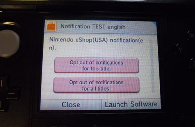 Tiny Cartridge 3DS What's SpotPass 'Notification TEST'?