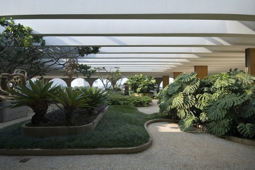 siberian-wolv: Ministry of Foreign Affairs Brasilia Architect: Oscar Niemeyer 1962 Landscape, indoor