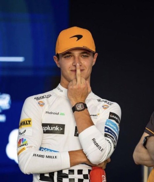 Lando Norris And Middle Finger