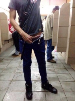 Hoiphalloi: Not A Shy Boy Robgan:  Delicious Cut Cock In A Public Mens Room… Need