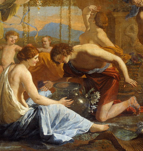 jaded-mandarin:Nicolas Poussin. Detail from The Empire of Flora, 1631.
