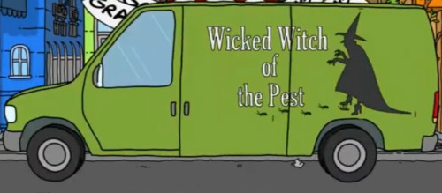 warmsunnyd:  mlschmitt:  Bob’s Burgers exterminators  Oooo I was driving the other day and the car next to me was (I’m guessing) an exterminating business van. It had a huge fly on it and it said “SWAT Team.” I thought of bob’s burgers. 