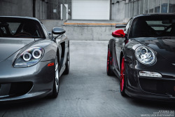 automotivated:  Carrera GT + GT3RS (by Marcel