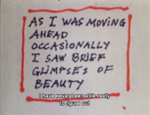 365filmsbyauroranocte:As I Was Moving Ahead Occasionally I Saw Brief Glimpses of Beauty (Jonas Mekas