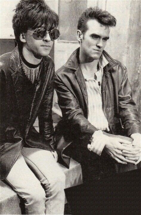 wasteland-of-my-head:Morrissey and Johnny Marr