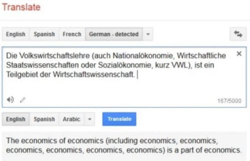 allthingsgerman: Translating the German wikipedia article on economics into English. Why so simple, 