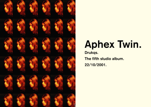 aphex twin ‘drukqs’ posters (2020)