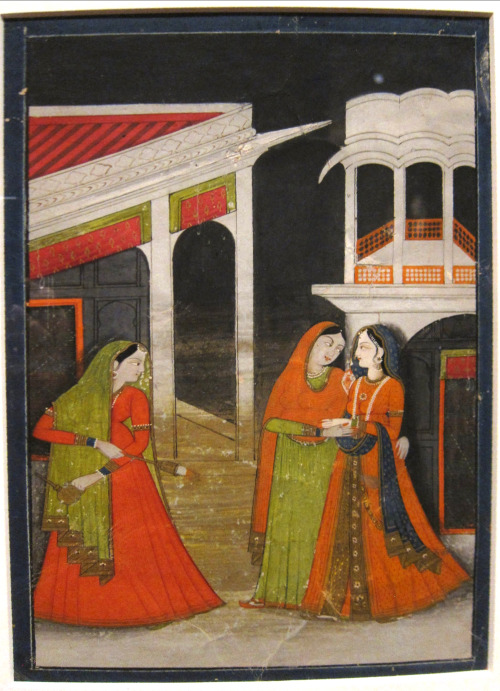 &ldquo;Navodha&rdquo;, anonymous watercolor on paper painting from India, Kangra style, mid-19th cen