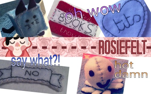 maureensowerbutts:  IT’S ONLY A BLOODY GIVEAWAY To celebrate me actually finding a hobby, and then opening an  etsy shop to sell things made from said hobby, I’m going to do a wee giveaway.  FIRST PRIZE - An Octoplush, a CubeCat and a brooch (all
