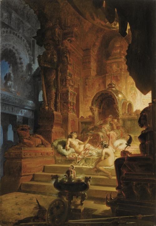 Alfred Choubrac - Scheherazade and the sultan