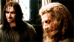 goodoldmoon:middle earth meme: [¼] dwarves‘Kili at your service!’ said the one. ‘And Fi