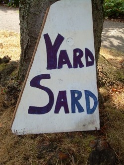 science-of-noise:  “Yard Sard”: much ruder in the 15th century.  “Sard” was an archaic word meaning “seduce,” or euphemistically, “to fuck.”  “Fuck” didn’t actually enter the language until the 16th century, so (say) 1400s versions