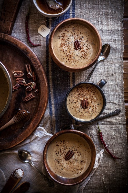 thinkofmeinfinity:  Roasted Pecan Acorn Squash Soup | Adventures In Cooking  