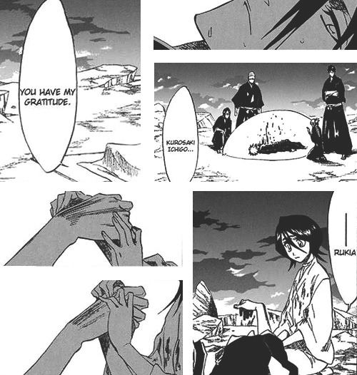 douceancora:  Bleach favorite things: the Byakuya-Rukia-Ichigo relationship Kubo