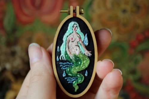 craftandpetrichor:I have made a little retrospective of some of the miniature embroideries I have ma