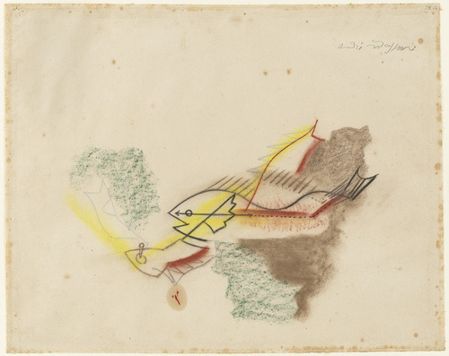 artist-masson: Battle of the Fishes, 1927, Andre Masson