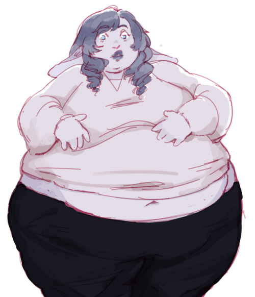 currytums:whoppers + candy cigarettes - character’s weight is quadrupled and her clothes are now ski